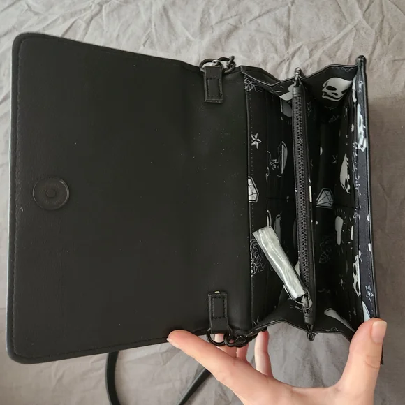 Betsey Johnson Black Heart-Embellished Crossbody Bag - Picture 3 of 5